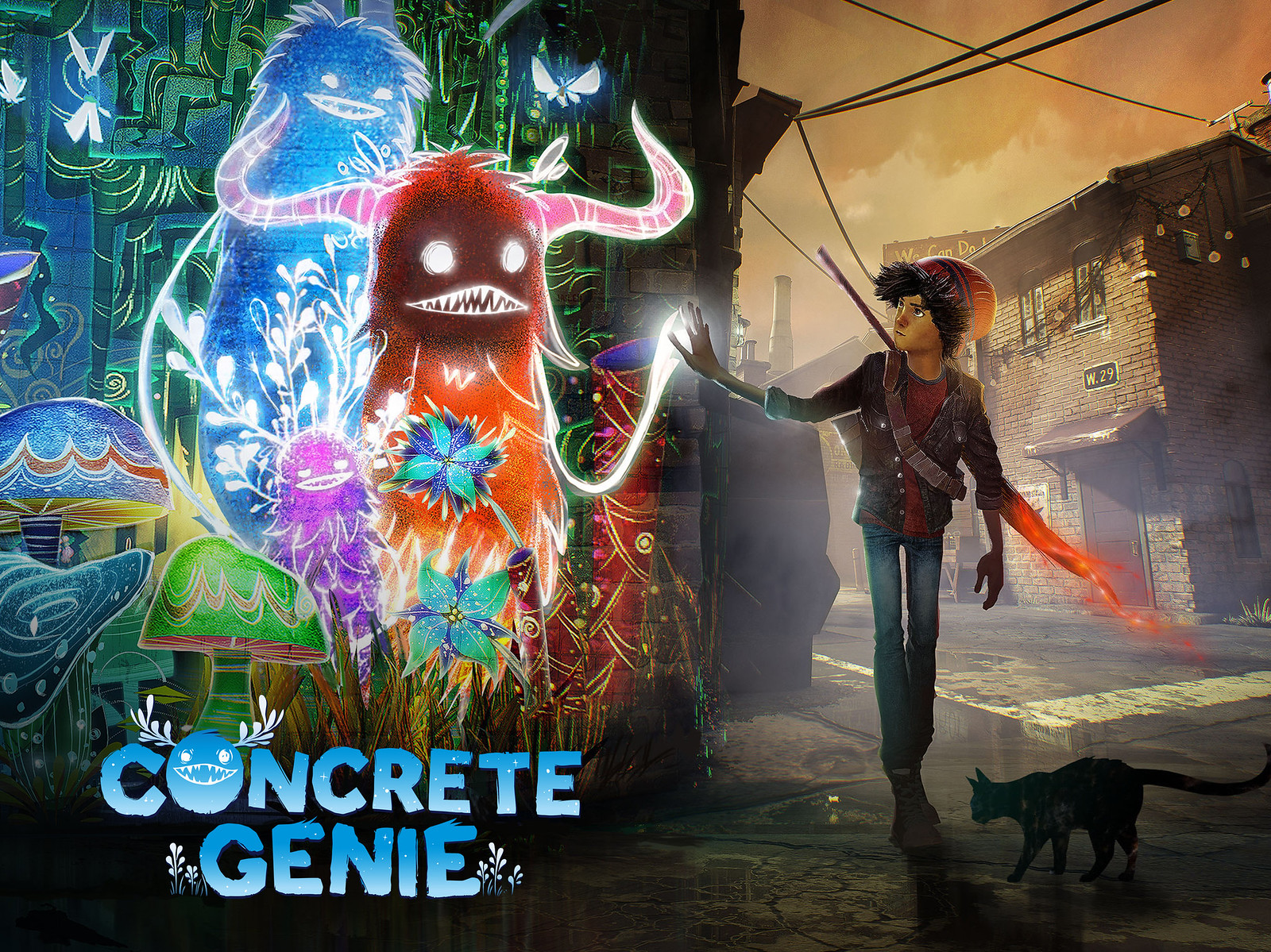 Concrete Genie wallpaper - Tablet - With Logo