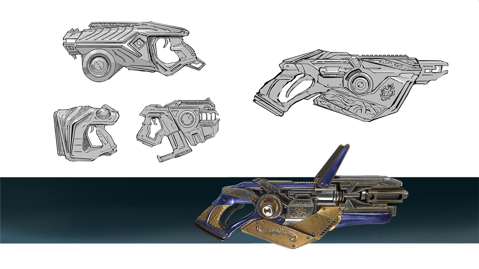 Telefrag VR - Laser Pistol concept