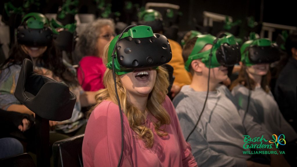 Busch Gardens Guest Using VIVE on Battle for Eire