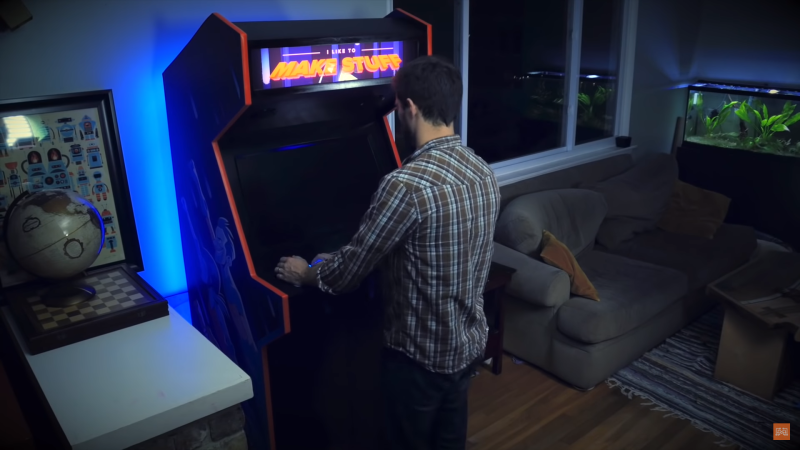 Bob Clagett talks you through making a full-size arcade machine. How retro-cool is that!