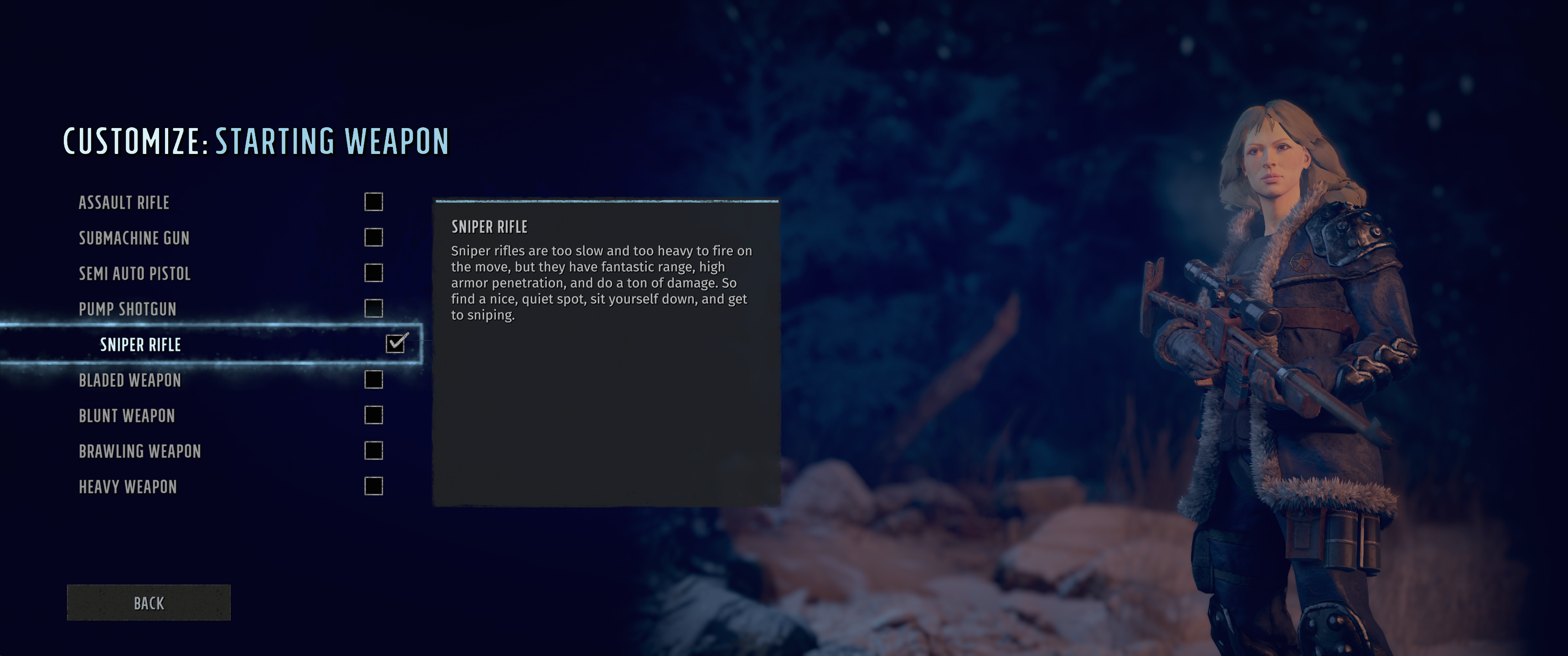 Wasteland 3 character customization screen