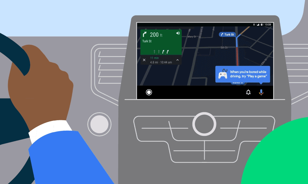 Stay entertained with voice-activated games on your display with Android Auto