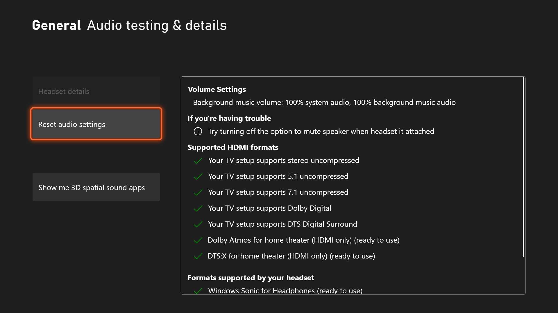 Audio Settings asset